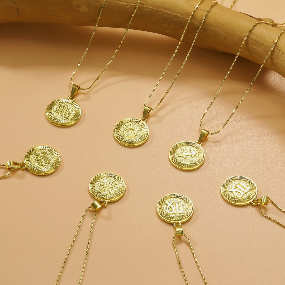 Constellation Pendant Fashion Necklace Gold Zodiac Necklace (Unisex) Jewellery gold pendant necklaces