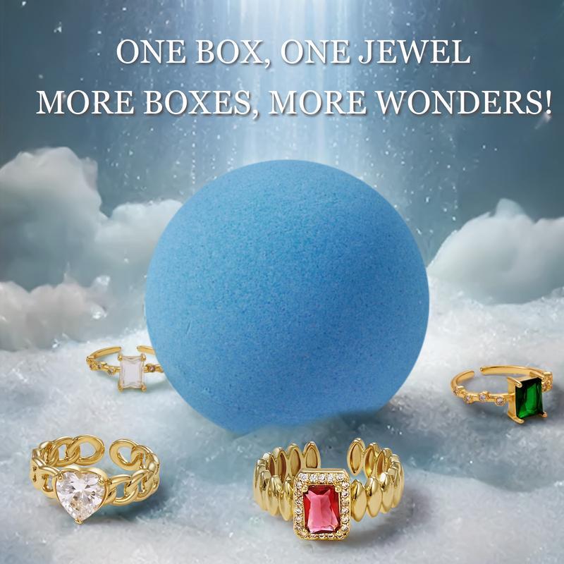 KissYan Jewelry Mystery Box – Trendy Fine Jewelry with Random Necklaces, Earrings, Bracelets, Charms & Adjustable Rings | Cute Surprise, Waterproof, Durable, Perfect Gift with bomb ball