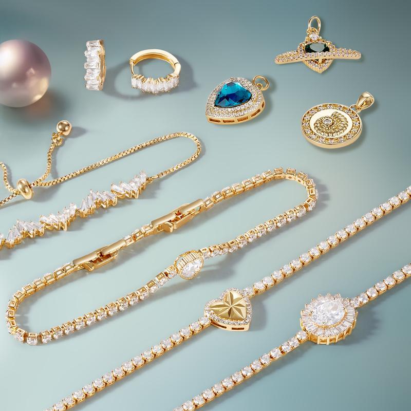 KissYan Jewelry Mystery Box – Trendy Fine Jewelry with Random Necklaces, Earrings, Bracelets, Charms & Adjustable Rings | Cute Surprise, Waterproof, Durable, Perfect Gift with bomb ball
