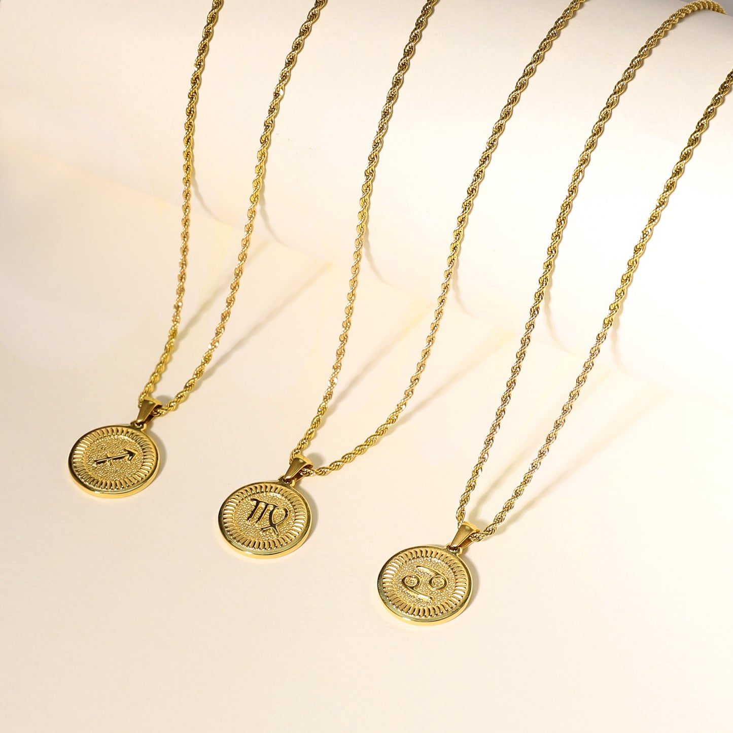 Constellation Pendant Fashion Necklace Gold Zodiac Necklace (Unisex) Jewellery gold pendant necklaces
