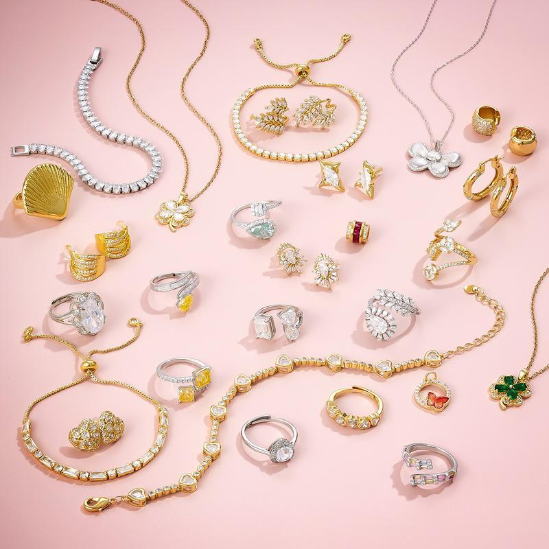 KissYan Jewelry Mystery Box – Trendy Fine Jewelry with Random Necklaces, Earrings, Bracelets, Charms & Adjustable Rings | Cute Surprise, Waterproof, Durable, Perfect Gift with bomb ball