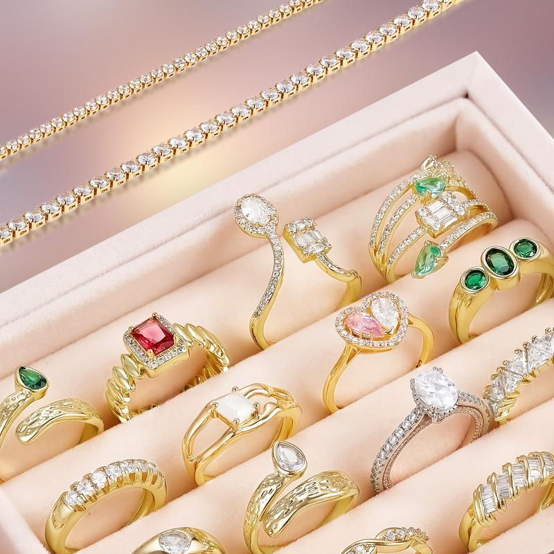 KissYan Jewelry Mystery Box – Trendy Fine Jewelry with Random Necklaces, Earrings, Bracelets, Charms & Adjustable Rings | Cute Surprise, Waterproof, Durable, Perfect Gift with bomb ball