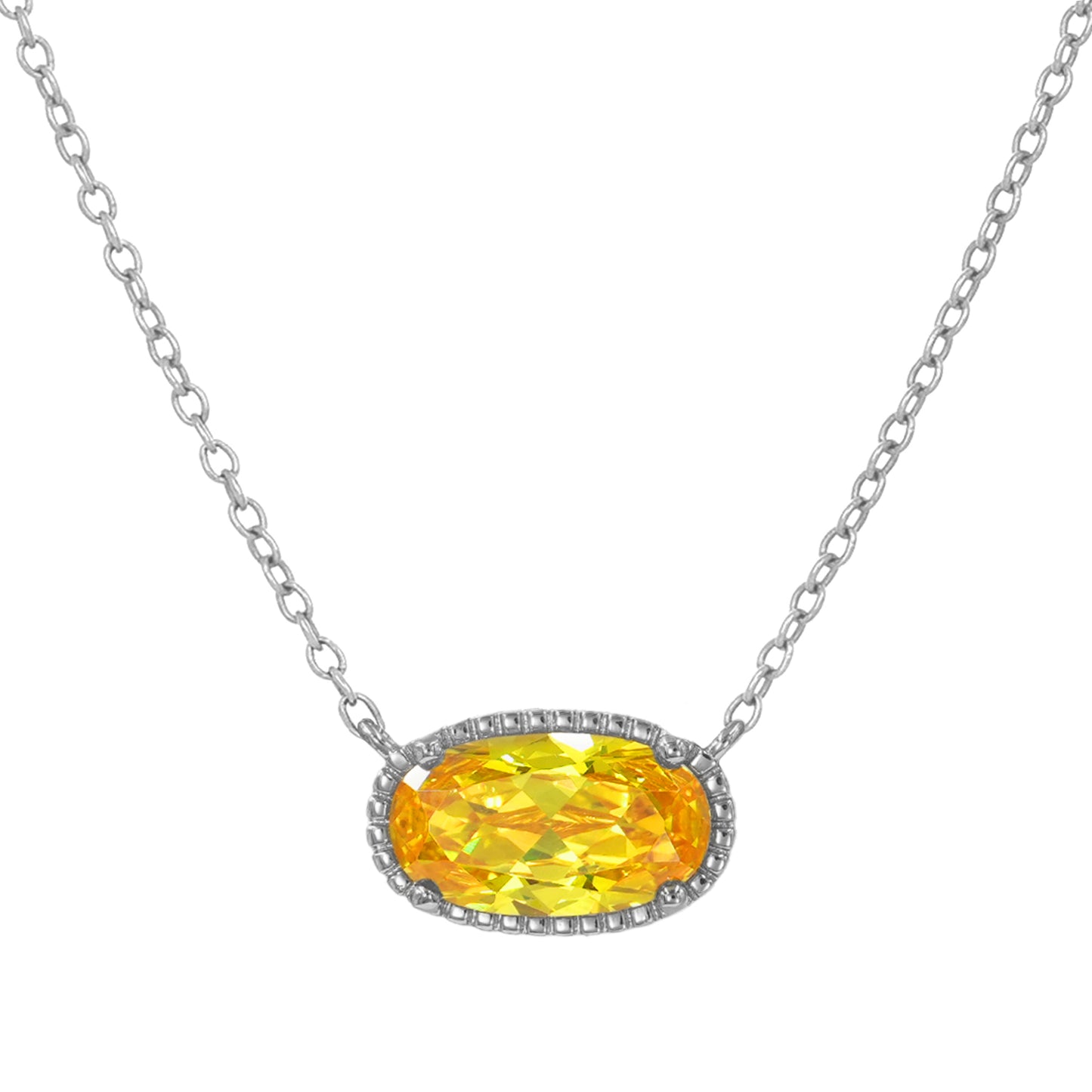 BlissBling Personalized Birthstone Design Women Pendant Jewelry with Collar, Artificial Gemstone Decor, Elegant Charm for Daily Clothing Decor, Gift birthstones