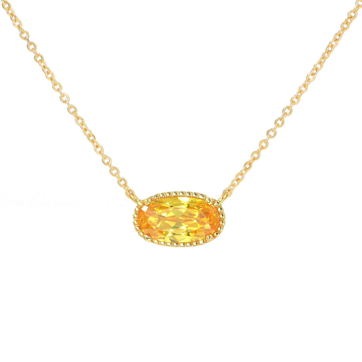 Valentine's Day Gift Necklace - 18-Inch Silver/Gold Plated Chain with Infinity Pendant & Birthstone Crystals, Adjustable Chain Length 16.9+1.9 inches