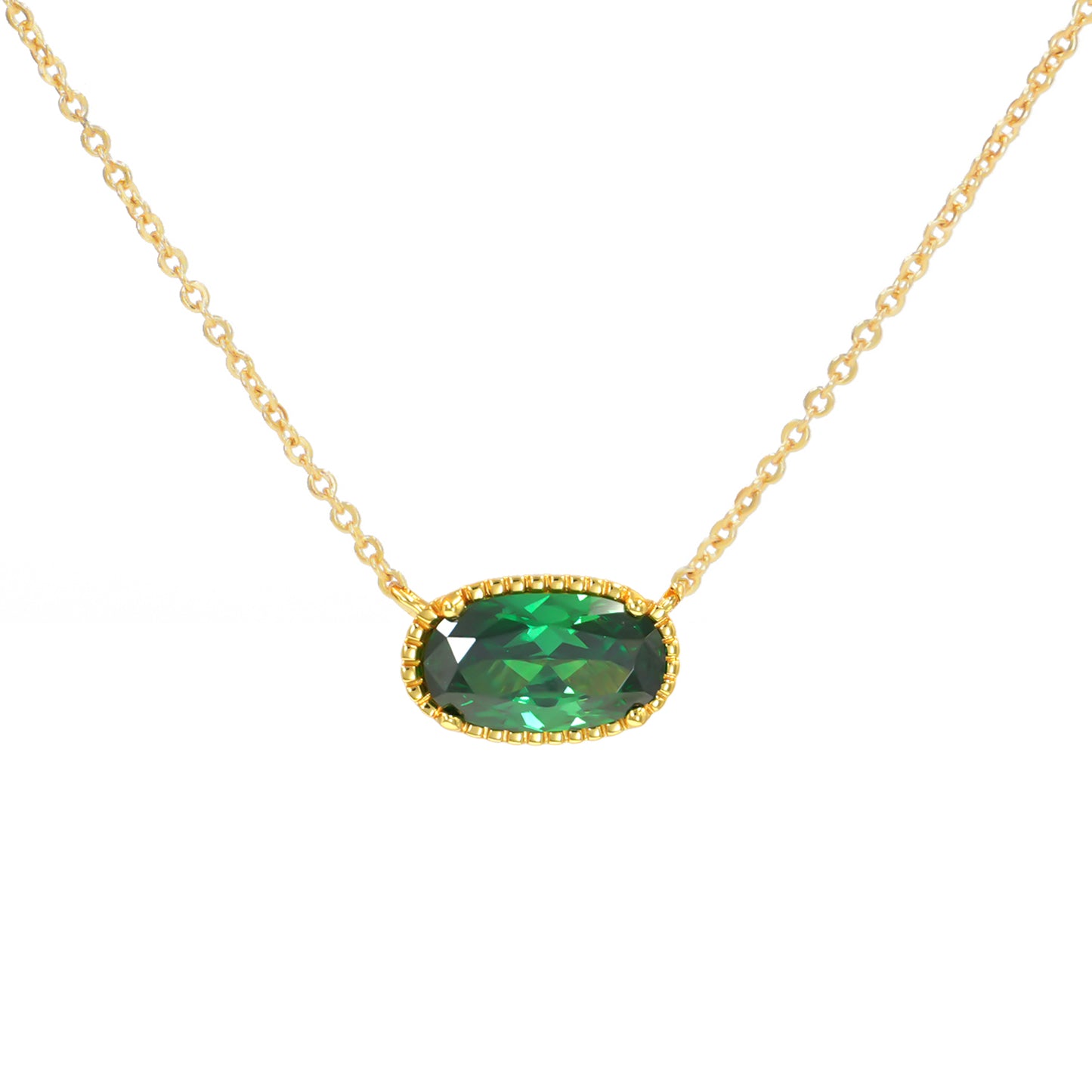 BlissBling Personalized Birthstone Design Women Pendant Jewelry with Collar, Artificial Gemstone Decor, Elegant Charm for Daily Clothing Decor, Gift birthstones