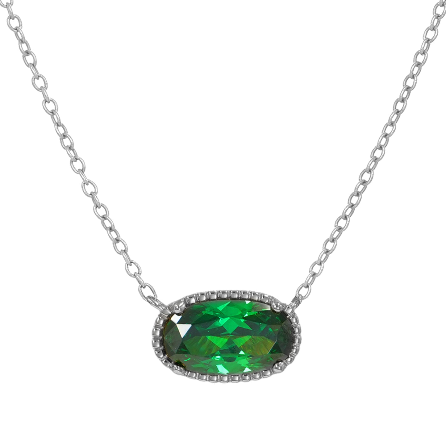 BlissBling Personalized Birthstone Design Women Pendant Jewelry with Collar, Artificial Gemstone Decor, Elegant Charm for Daily Clothing Decor, Gift birthstones