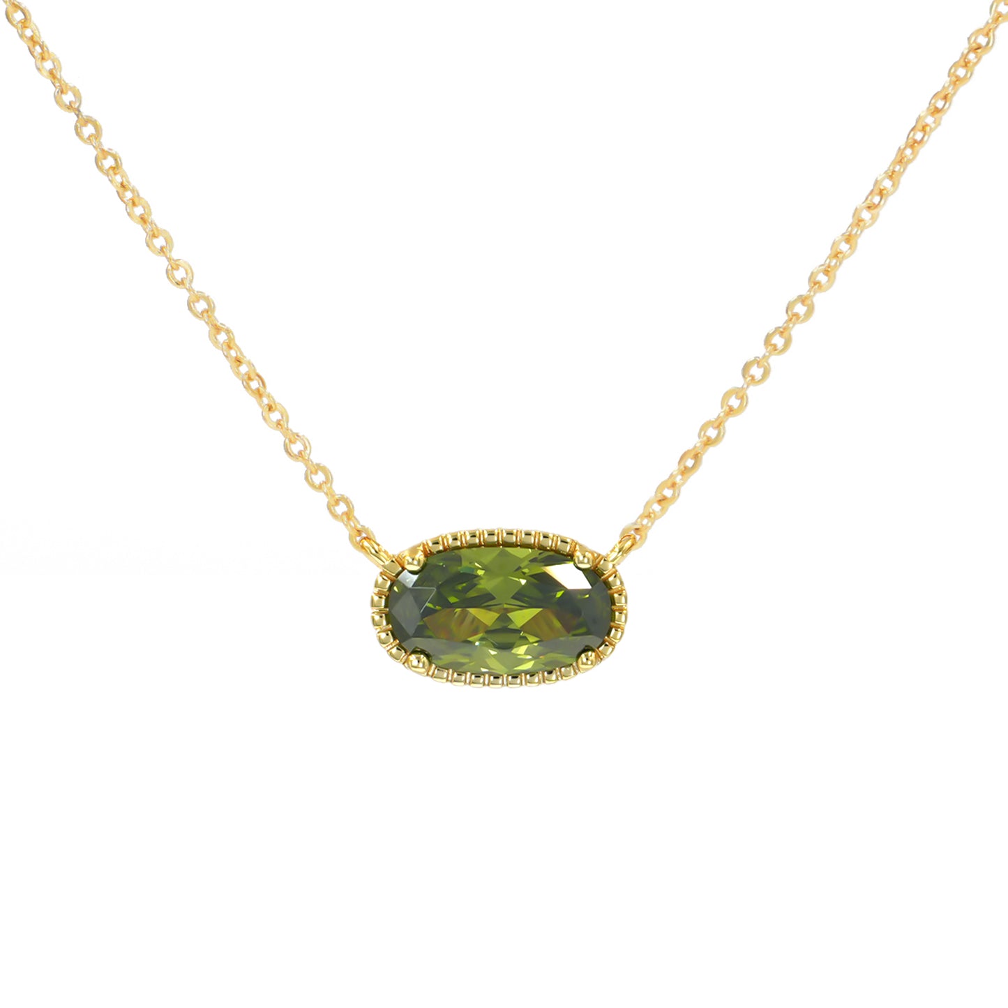 BlissBling Personalized Birthstone Design Women Pendant Jewelry with Collar, Artificial Gemstone Decor, Elegant Charm for Daily Clothing Decor, Gift birthstones