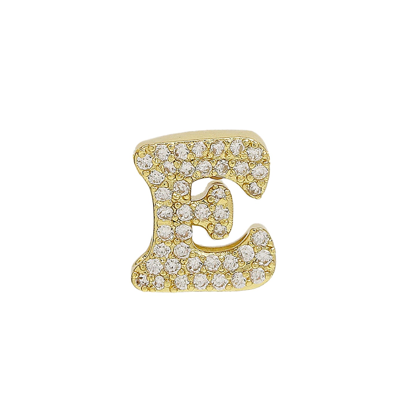 26 Alphabet Charms DIY Name Necklace 18k Gold Plated Brass Micro Inlaid Jewelry Unique Handmade Personalized Gift for Women Custom