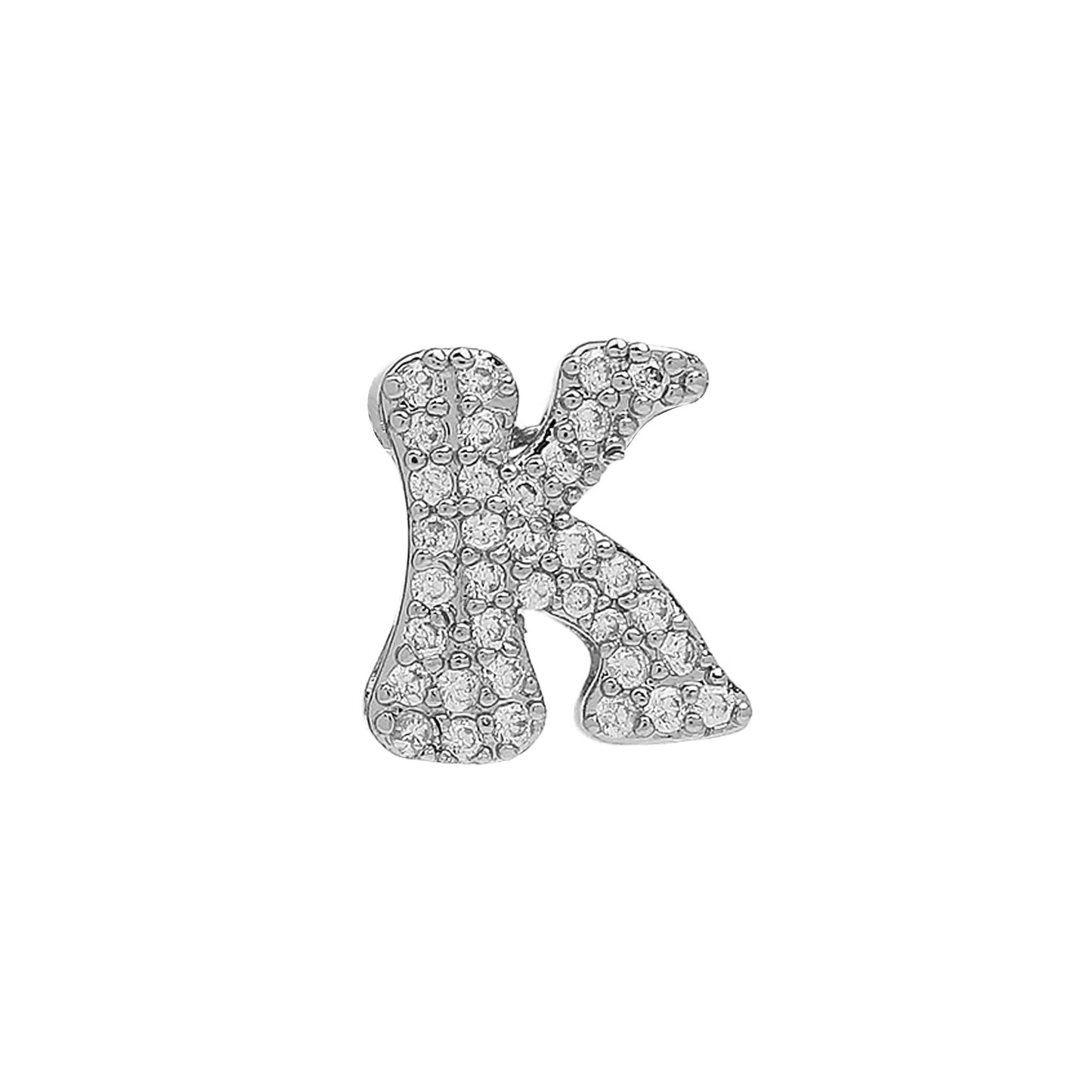 26 Alphabet Charms DIY Name Necklace 18k Gold Plated Brass Micro Inlaid Jewelry Unique Handmade Personalized Gift for Women Custom