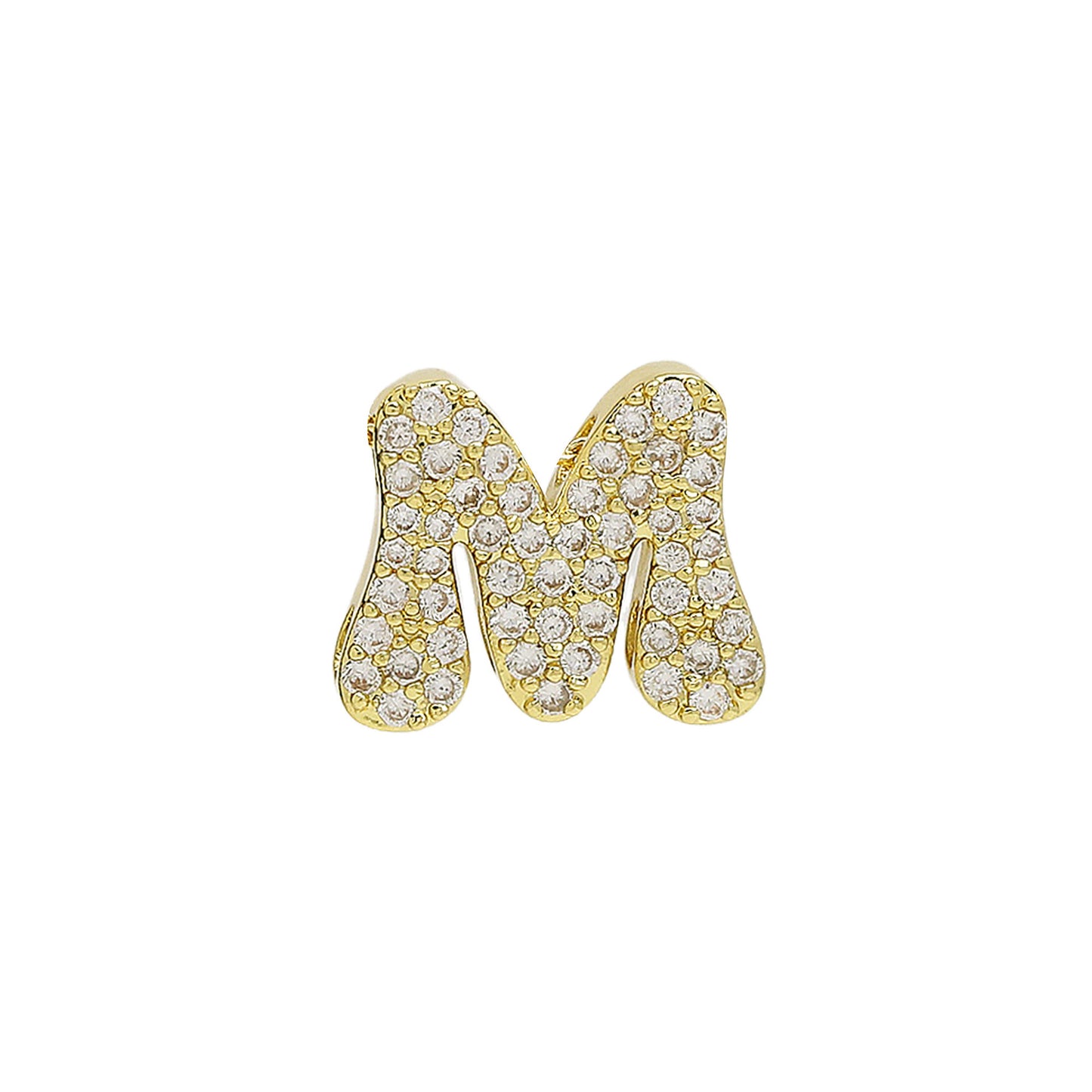 26 Alphabet Charms DIY Name Necklace 18k Gold Plated Brass Micro Inlaid Jewelry Unique Handmade Personalized Gift for Women Custom