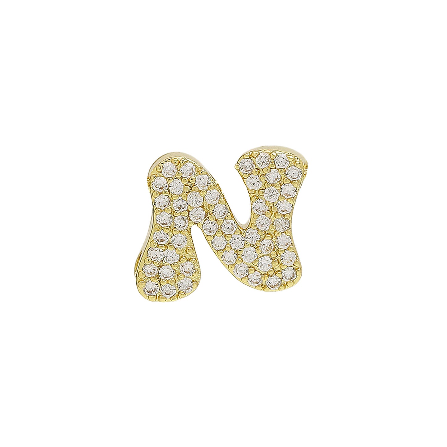 26 Alphabet Charms DIY Name Necklace 18k Gold Plated Brass Micro Inlaid Jewelry Unique Handmade Personalized Gift for Women Custom