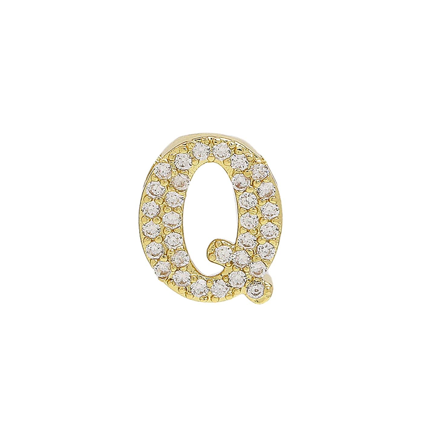 26 Alphabet Charms DIY Name Necklace 18k Gold Plated Brass Micro Inlaid Jewelry Unique Handmade Personalized Gift for Women Custom
