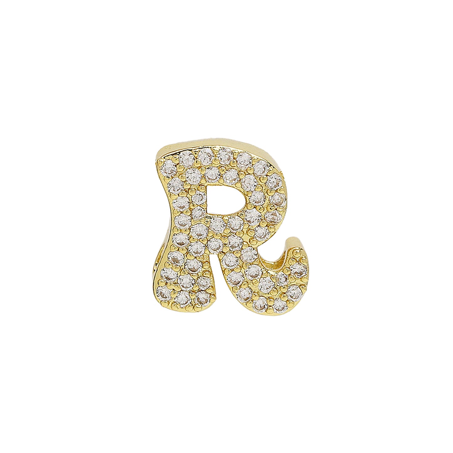 26 Alphabet Charms DIY Name Necklace 18k Gold Plated Brass Micro Inlaid Jewelry Unique Handmade Personalized Gift for Women Custom
