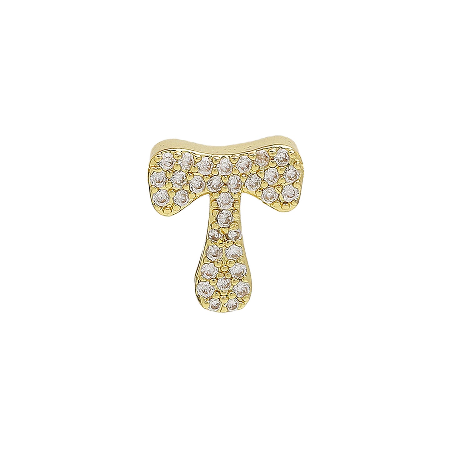 26 Alphabet Charms DIY Name Necklace 18k Gold Plated Brass Micro Inlaid Jewelry Unique Handmade Personalized Gift for Women Custom