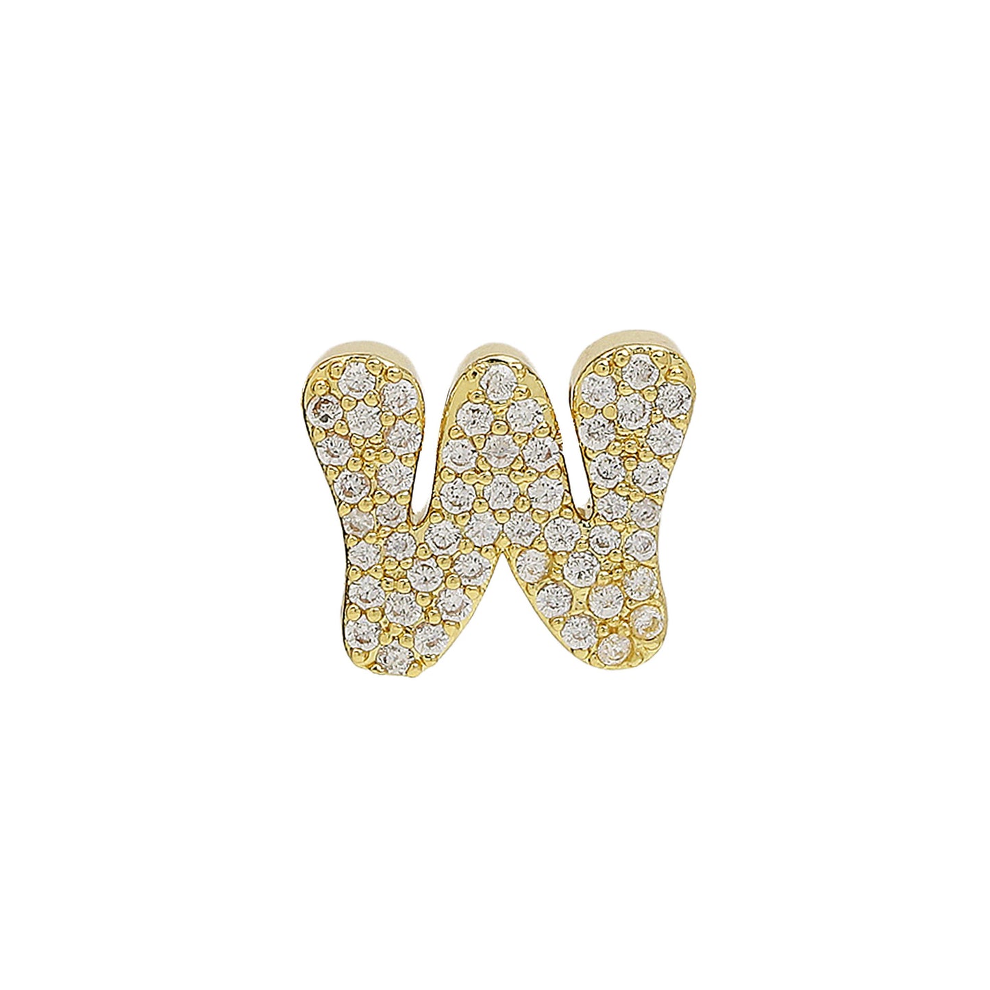 26 Alphabet Charms DIY Name Necklace 18k Gold Plated Brass Micro Inlaid Jewelry Unique Handmade Personalized Gift for Women Custom