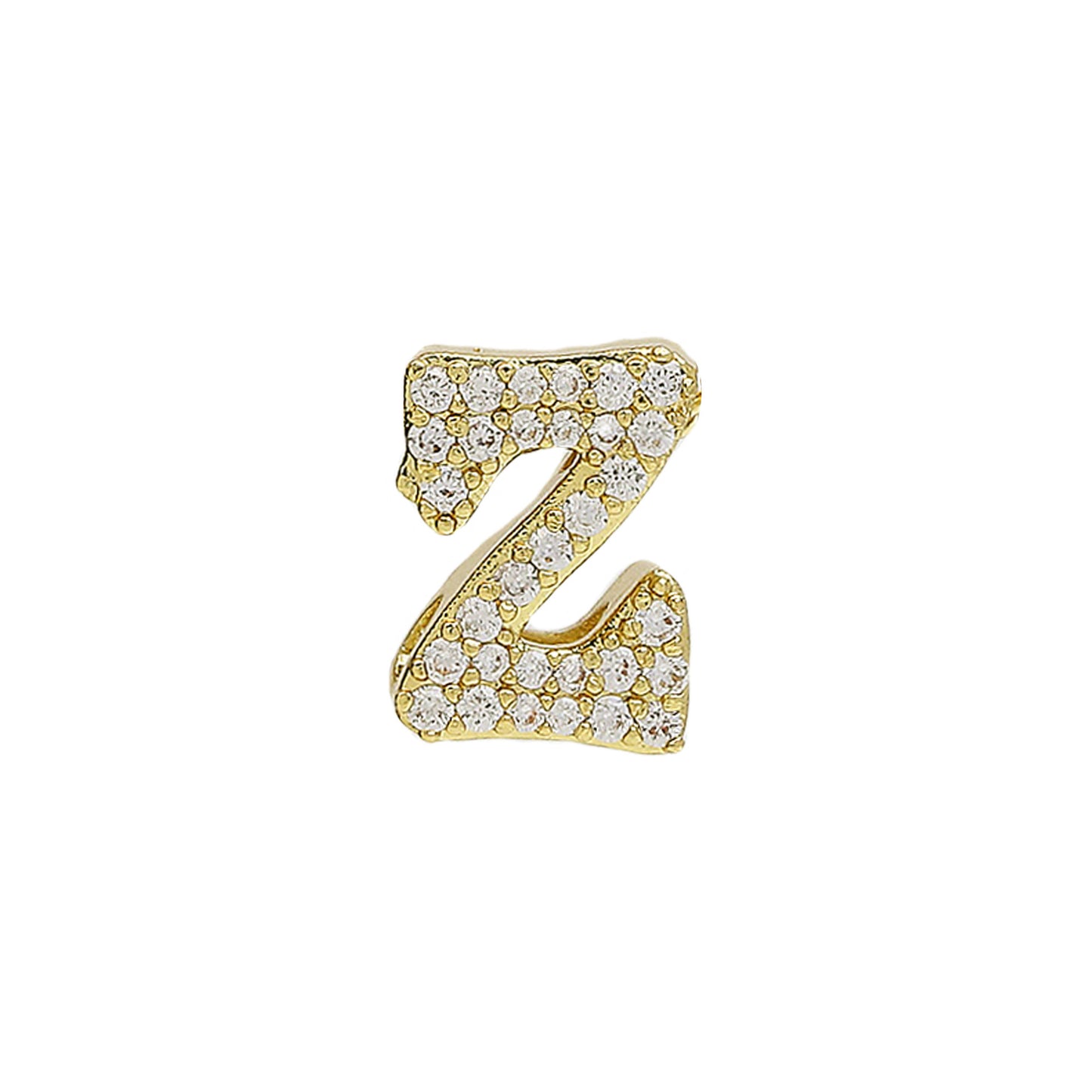 26 Alphabet Charms DIY Name Necklace 18k Gold Plated Brass Micro Inlaid Jewelry Unique Handmade Personalized Gift for Women Custom