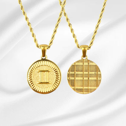 Constellation Pendant Fashion Necklace Gold Zodiac Necklace (Unisex) Jewellery gold pendant necklaces