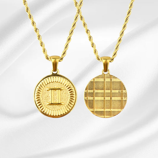 Constellation Pendant Fashion Necklace Gold Zodiac Necklace (Unisex) Jewellery gold pendant necklaces