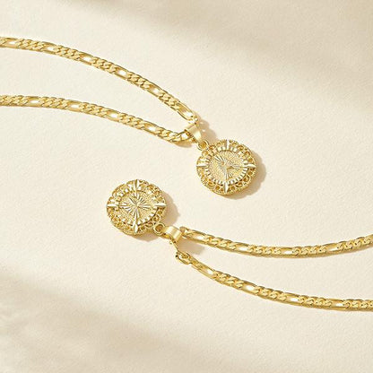 KissYan 14K Yellow Gold Plated Initial myah lh Necklace with Round Letter Pendant, Capital Monogram Alphabets A-Z, Unisex Casual Accessory Cuban Link Chain Cuban Link Chain Cuban Link Chain