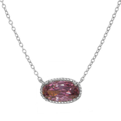 BlissBling Personalized Birthstone Design Women Pendant Jewelry with Collar, Artificial Gemstone Decor, Elegant Charm for Daily Clothing Decor, Gift birthstones