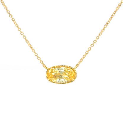 Valentine's Day Gift Necklace - 18-Inch Silver/Gold Plated Chain with Infinity Pendant & Birthstone Crystals, Adjustable Chain Length 16.9+1.9 inches
