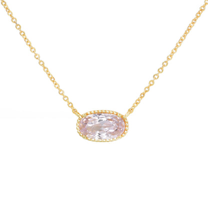 Valentine's Day Gift Necklace - 18-Inch Silver/Gold Plated Chain with Infinity Pendant & Birthstone Crystals, Adjustable Chain Length 16.9+1.9 inches