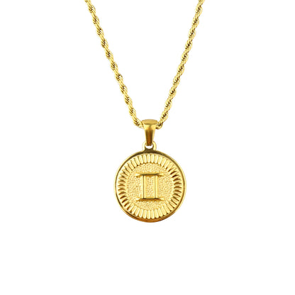 Constellation Pendant Fashion Necklace Gold Zodiac Necklace (Unisex) Jewellery gold pendant necklaces