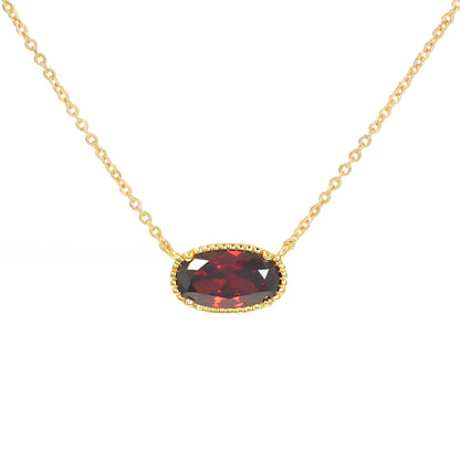 BlissBling Personalized Birthstone Design Women Pendant Jewelry with Collar, Artificial Gemstone Decor, Elegant Charm for Daily Clothing Decor, Gift birthstones