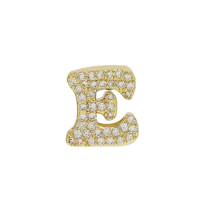 26 Alphabet Charms DIY Name Necklace 18k Gold Plated Brass Micro Inlaid Jewelry Unique Handmade Personalized Gift for Women Custom