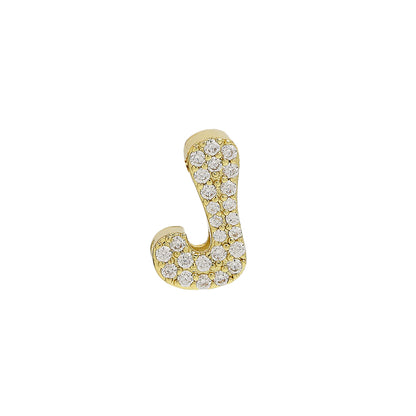 26 Alphabet Charms DIY Name Necklace 18k Gold Plated Brass Micro Inlaid Jewelry Unique Handmade Personalized Gift for Women Custom