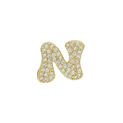 26 Alphabet Charms DIY Name Necklace 18k Gold Plated Brass Micro Inlaid Jewelry Unique Handmade Personalized Gift for Women Custom